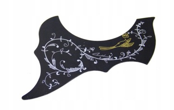 Łezka do git akustycznej czarna wzorek pickguard 2