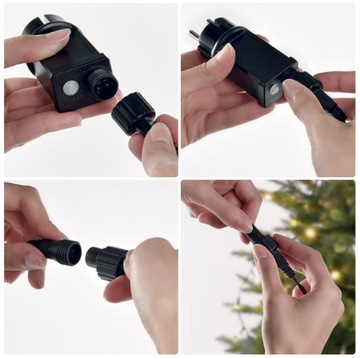 Новогодние гирлянды комбинированные Profi 100LED 10м холодный белый с таймером мигания EMOS