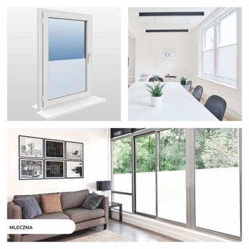 СТАТИЧЕСКАЯ ОКОННАЯ ПЛЕНКА 45x150 МАТОВАЯ МОЛОЧНАЯ ЦВЕТЫ ПОЛОСКИ УЗОРЫ ШПОН