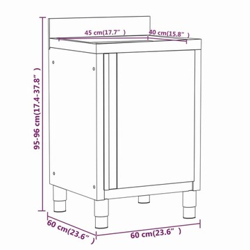 ШКАФЫ ДЛЯ ПИТАНИЯ, 3 ШТ, НЕРЖАВЕЮЩАЯ СТАЛЬ