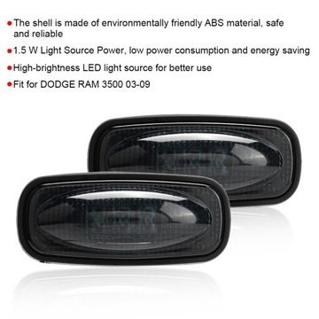 SVĚTLA BOČNÍ LED DO NÁKLADNÍ AUTO PRO DODGE RAM 3500 2003-2009