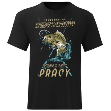 KOSZULKA MĘSKA T-SHIRT NAJLEPSZY WĘDKARZ ROZ XXL
