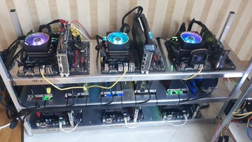 КОРПУС ЭКСКАВАТОРА ДЛЯ КРИПТОВАЛЮТЫ Monero 6xMOBO/5PSU
