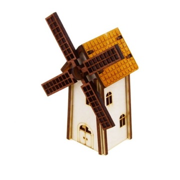 WIATRAK do lasu w słoiku, Z ŻÓŁTYM DASZKIEM