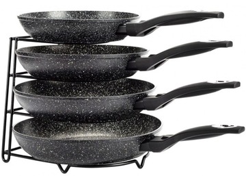 Stojak ORGANIZER PATELNIE Przechowywania Patelni