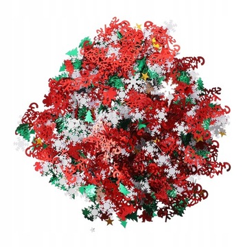1 комплект рождественской вечеринки, посыпка для стола в виде снежинки