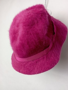 ATS kapelusz KANGOL włosie królicze chlorofibra różowy