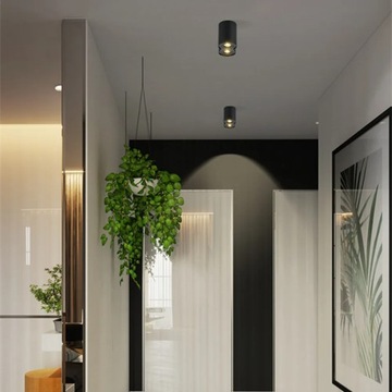 Поверхностный круглый потолочный светильник GU10 Led Downlight одиночный/двойной