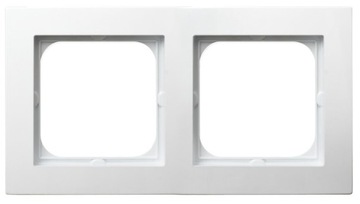 Ospel AS Ramka 2-krotna podwójna biała R-2G/00
