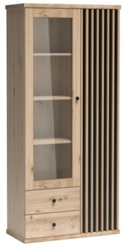 Мебель для гостиной, стенка лофт CALI, 1 витрина