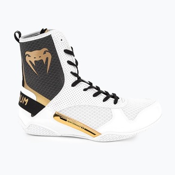 Боксерские кроссовки Venum Elite Boxing белый/черный/золотой 44 (10,5 США).