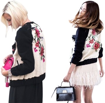 A635 ZARA BOMBER MARYNARKA KURTKA PŁASZCZ - S