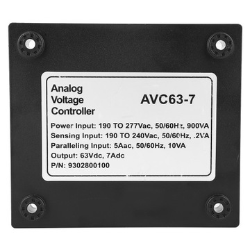 Автоматический регулятор напряжения AVC63-7 AVR для бесщеточного генератора