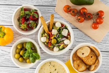 Pokrywka wieczko do miski 500ml na zupę sałatkę z trzciny cukrowej 50szt.