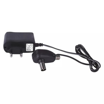 ZASILACZ ANTENOWY IMPULSOWY EMOS J5810 SAT F TV IEC 300mA 1,5m CZARNY