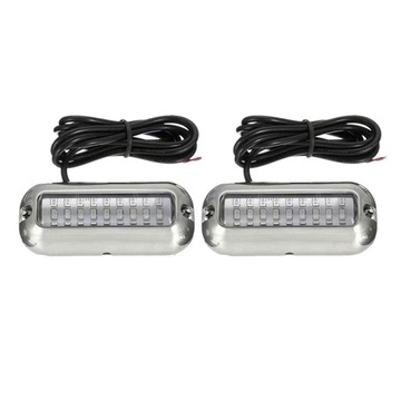 2 sztuk 27 LED łódź ze stali nierdzewnej pawęży św