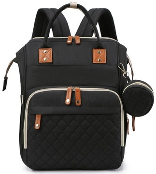 PLECAK dla MAMY TORBA ORGANIZER PRZEWIJAK ŁÓŻECZKO TORBA do WÓZKA