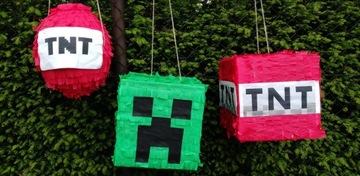 PINIATA XXL MAJNKRAFT minecraft ТНТ бомба + БЕСПЛАТНО