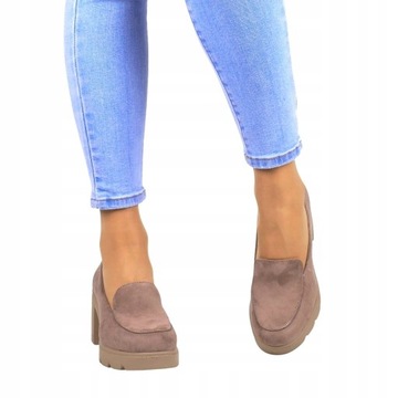 ЖЕНСКАЯ ОБУВЬ ТУФЛИ НА ВЫСОКИХ КАБЛУКАХ УДОБНАЯ ЗАМШЯ ХАКИ ТЕМНО-БЕЖЕВЫЙ