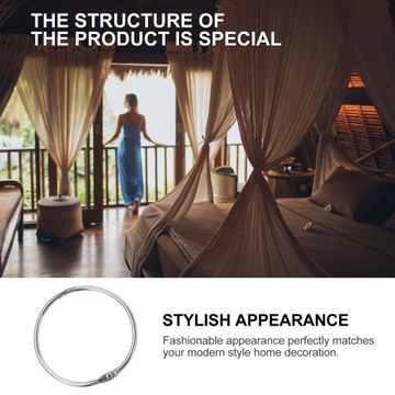 КРЮКИ-КОЛЬЦА ДЛЯ ПОДВЕСКИ ШТОР ИЗ НЕРЖАВЕЮЩЕЙ СТАЛИ