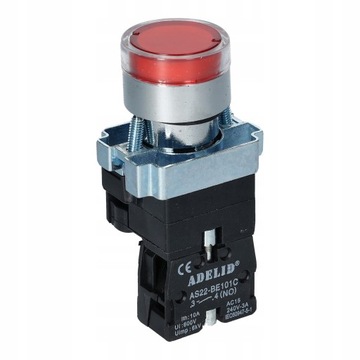 КНОПКА УПРАВЛЕНИЯ СТОПОМ С КРАСНОЙ ПОДСВЕТКОЙ