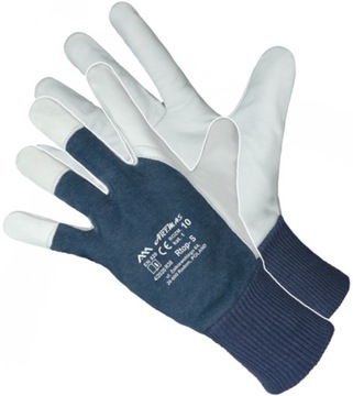 MONTERSKIE rękawice robocze ochronne KOZIEJ SKÓRY