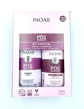 Inoar POS SET ШАМПУНЬ + КОНДИЦИОНЕР После Кератинового Выпрямления 250x2
