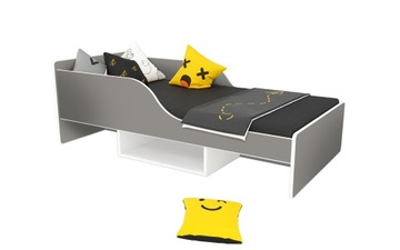 SMILE детская кровать 140х70 серо-белый