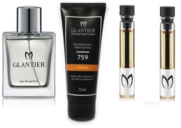 f4 GLANTIER nr 759 zestaw o wartości 68,00 perfumy krem próbki