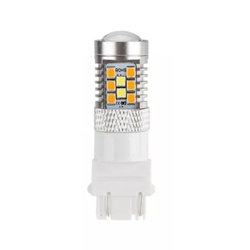 ŻARÓWKA LED DUAL COLOR BIAŁY + POMARAŃCZOWY P27/7W 3157 USA