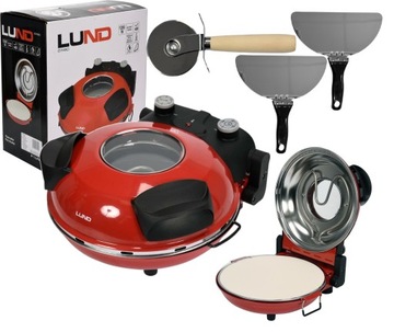 КАМЕННАЯ ПЕЧЬ ДЛЯ ПИЦЦЫ 1200ВТ + АКСЕССУАРЫ LUND 67480