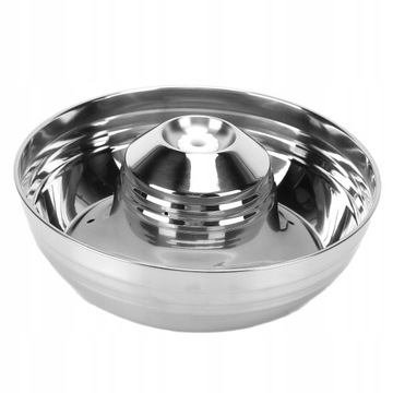 Фонтан для кошек из нержавеющей стали объемом 2 л.