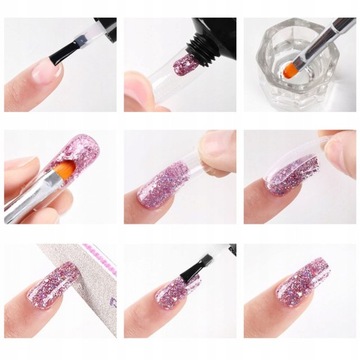 НАБОР АКРИЛОВЫХ ГЕЛЕЙ FLEXYGEL 15МЛ 9ШТ Глянцевый