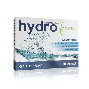 Hydrofem 30 tabl. odchudzanie,nadmiar wody,detoks.