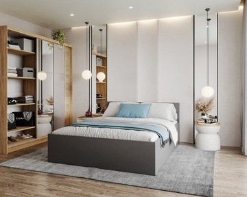 ДЕНВЕР шкаф-купе двухдверный 150 160 см+штанга+полки гардеробные