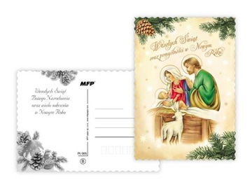 Открытка Рождественская открытка Рождество 100 штук