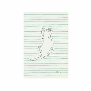 Блокнот маленький - кошки - кошачий штраф (зеленый)