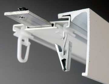 Szyna sufitowa z osłoną ALUMINIOWA podwójna 1,1 m