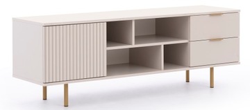 Комплект мебели для гостиной с полкой, комодом под телевизор Cashmere и стенкой.