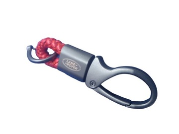 Brelok do kluczy Land Rover Red plecionka