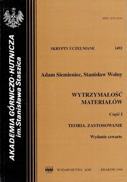 WYTRZYMAŁOŚĆ MATERIAŁÓW CZ. 1 TEORIA. ZASTOSOWANIE