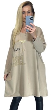 LUŹNA DUŻA TUNIKA TURECKA BAWEŁNA OVERSIZE 50 52 54 56 EXTRA LOOK