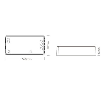 КОНТРОЛЛЕР ZIGBEE FUT037Z+ RGB RGBW MIBOXER TUYA