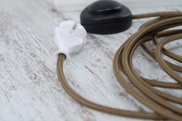 коричневый кабель плетеная проволока лофт ретро паук