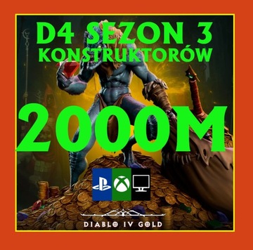 Diablo 4 NOWY SEZON Gold D4 Złoto PC XboX PS