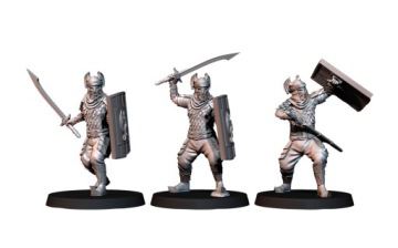 Dragon Army Warriors with Sword and Shield - x6