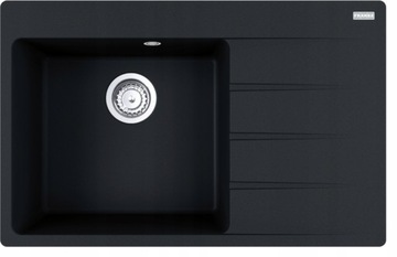 Zlew Franke CENTRO CNG 611-78 TL CZARNY MAT prawy