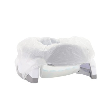 Горшок для ребенка 15 месяцев. + с крышкой для унитаза 2в1, СЕРЫЙ И БЕЛЫЙ - Potette