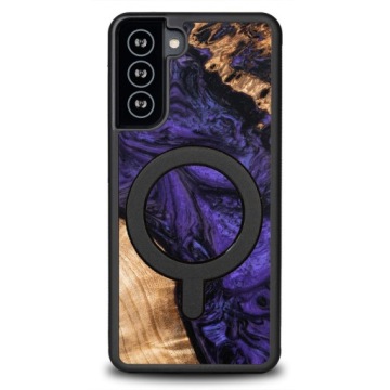 Pouzdro Bewood Unique pro Samsung Galaxy S21 Fe Violet s MagSafe