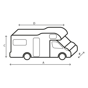 Pokrowiec na kampera Cover 12M 650-700 Brunner